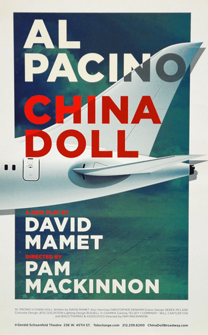 China Doll starring Al Pacino Official Broadway Poster 